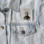 Auguste Comte、フランスのな哲学者のポートレート 缶バッジ (インサイチュ)