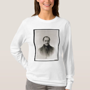 Auguste Comte、フランスのな哲学者のポートレート Tシャツ
