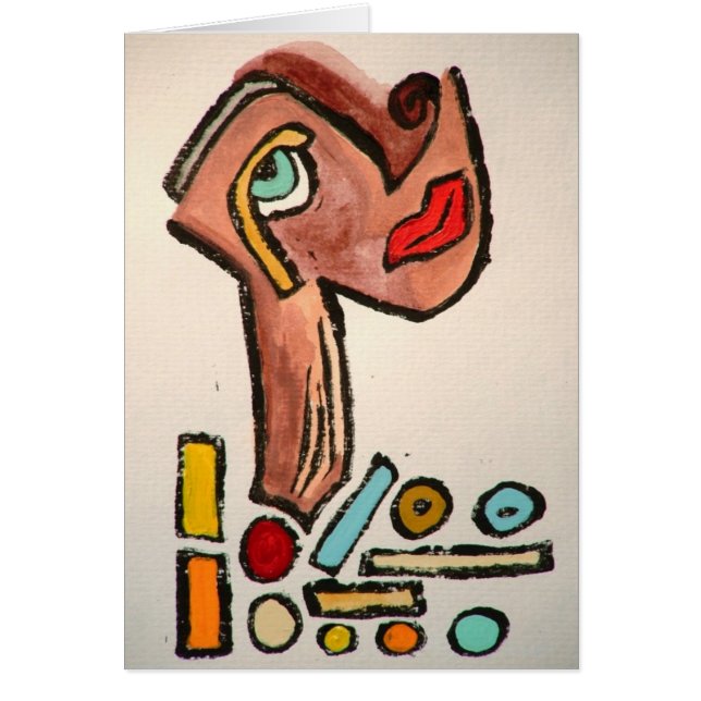 Augustine著ネックレスの芸術カード (正面)