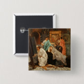 Augustusの時のアルマTadema |のコレクター 缶バッジ (正面&裏面)