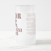 Augustusの第21山羊座ローマ軍隊の曇らされたガラス フロストグラスビールジョッキ (中央)