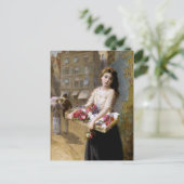 AugustusエドウィンMulready: 通りの花の販売人 ポストカード (スタンド正面)