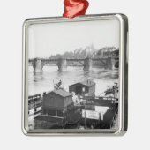 Augustus橋、ドレスデン、c.1910 メタルオーナメント (左)