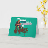 Augustus Gloop - A Fortune in Fudge カード (黄色い花)