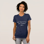 AUIP北クイーンズランドの女性の海軍Tシャツ Tシャツ (正面フル)