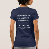 AUIP北クイーンズランドの女性の海軍Tシャツ Tシャツ (裏面)