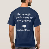 AUIP Wintermesterの男性暗いTシャツ Tシャツ (裏面)