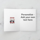 Auld Lang Canine West Highland Terrier Ceilidh シーズンカード (内部)