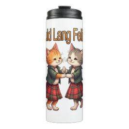 Auld Lang Feline Orange Cats Dancing Ceilidh  タンブラー