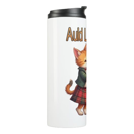 Auld Lang Feline Orange Cats Dancing Ceilidh  タンブラー (回転左)
