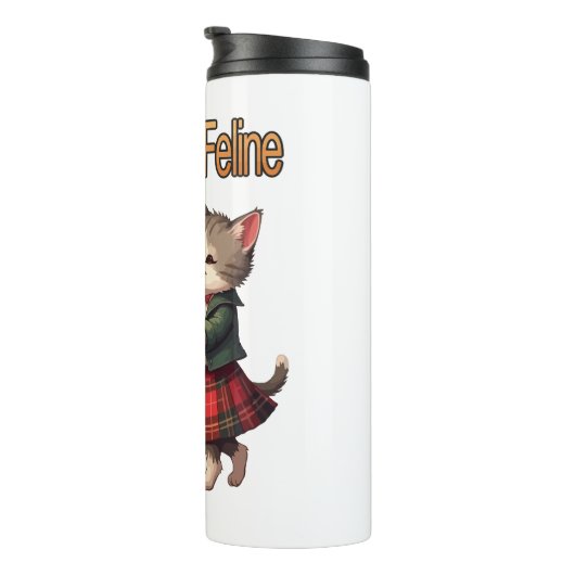 Auld Lang Feline Orange Cats Dancing Ceilidh  タンブラー (回転右)