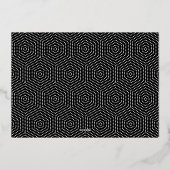 Auld Lang Syne新年の写真金ゴールド 箔シーズンカード (裏面)