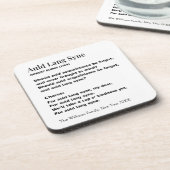Auld Lang Syne 歌詞 新年のカウントダウン パーソナライズデザイン コースター (左側)