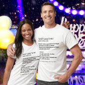 Auld Lang Syne Lyrics New Year Party Personalized Tシャツ