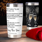Auld Lang Syne Lyrics New Year's Eve Toast Custom 保温保冷タンブラー