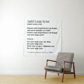 Auld Lang Syne Words for New Year - Personalized タペストリー (インサイチュ)