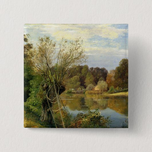 Aumuhleの近く、c.1830 缶バッジ (正面)