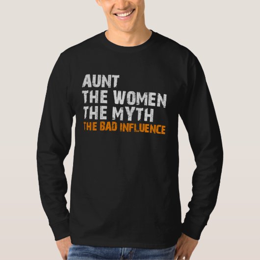 Aun auntie aunty bad influence tシャツ (正面)