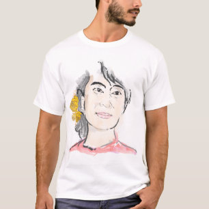 AungはSuu Kyiを歌いました Tシャツ
