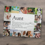 Aunt, Auntie Definition 14 Photo Collage Fun ジグソーパズル<br><div class="desc">14 photo collage jigsaw for you to personalise for your special,  favourite Aunt or Auntie to create a unique gift. A perfect way to show her how amazing she is every day. Designed by Thisisnotme©</div>