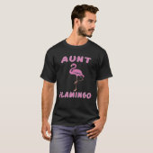 Aunt bird Flamingo   Family Matching Bird pink Tシャツ (正面フル)