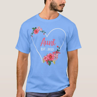 Aunt Est 2022 , Niece Nephew Pregnancy Announcemen Tシャツ
