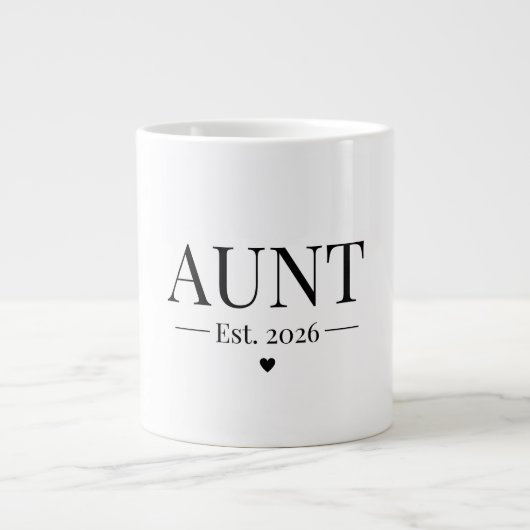 Aunt Established 2026 ジャンボコーヒーマグカップ (正面)