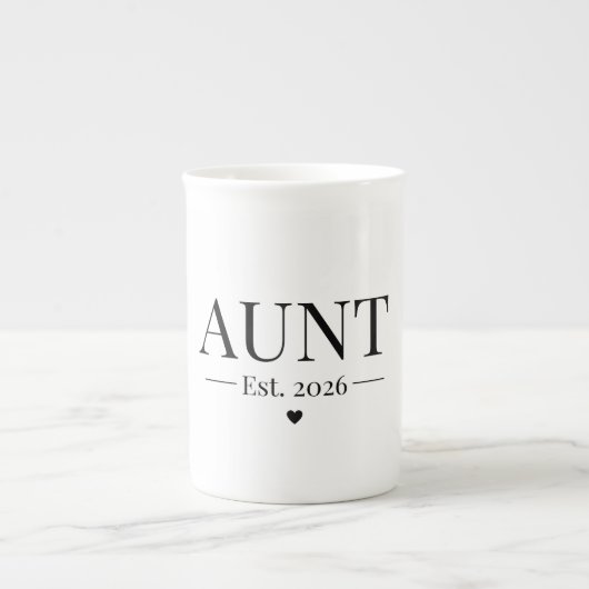 Aunt Established 2026 ボーンチャイナマグカップ (正面)
