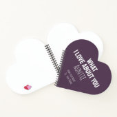 Aunt Gifts Auntie Cool Unique Modern Heart ノートブック (内部)
