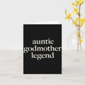 Aunt Godmother Legend Funny Godparent S Gift Aunt  カード (黄色い花)