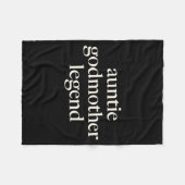 Aunt Godmother Legend Funny Godparent S Gift Aunt  フリースブランケット (正面(横))