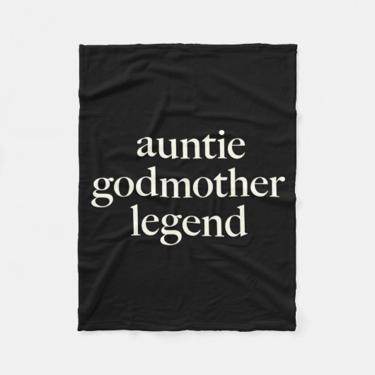 Aunt Godmother Legend Funny Godparent S Gift Aunt  フリースブランケット (正面)