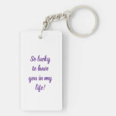 Aunt Keychain – The Heart of Our Family  キーホルダー (裏面)