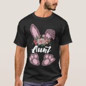 Aunt Leopard Bunny Matching Family Easter Day Part Tシャツ (正面)