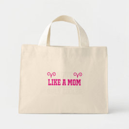 Aunt Like A Mom Only Cooler Funny Pink Typography  ミニトートバッグ