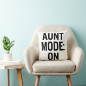 Aunt Mode On – Funny Family Humor クッション (椅子)