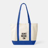 Aunt Mode On – Funny Family Humor トートバッグ (裏面)