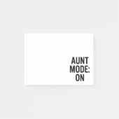 Aunt Mode On – Funny Family Humor ポストイット (正面)