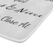 Aunt & Niece Quote – Side By Side or Miles Apart カッティングボード (角)