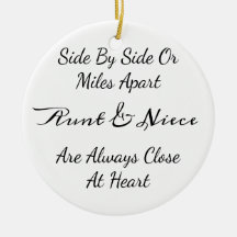 Aunt & Niece Quote – Side By Side or Miles Apart