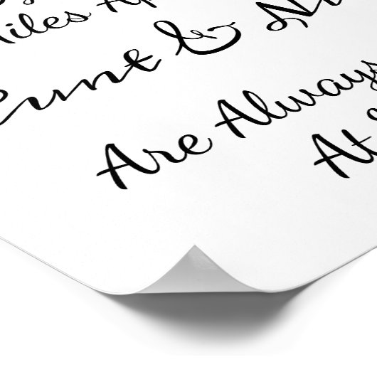 Aunt & Niece Quote – Side By Side or Miles Apart ポスター (角)