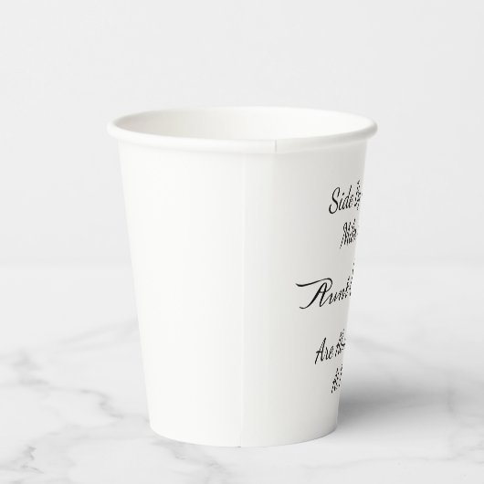 Aunt & Niece Quote – Side By Side or Miles Apart 紙コップ (右)