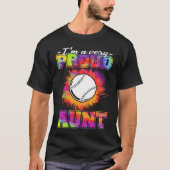 Aunt Of A Baseball Player Baseball Tシャツ (正面)