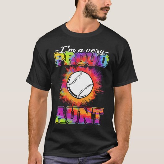 Aunt Of A Baseball Player  Baseball Tシャツ (正面)