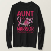 AUNT of a Warrior Breast Cancer Awareness Tシャツ (デザイン正面)