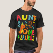 Aunt Of The One-a-saurus 1st Birthday Boy Dinosaur Tシャツ (正面)