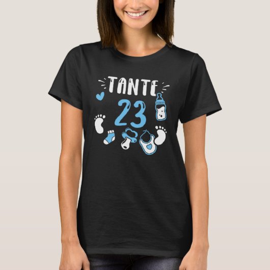 Aunt Tante 23  Baby Boy Sayings Tシャツ (正面)