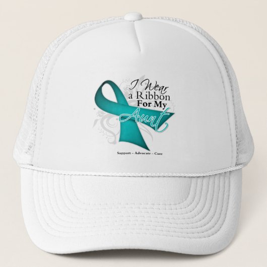 Aunt - Teal Ribbon Awareness キャップ (正面)