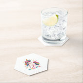 Aunticorn Aunty Dabbing Unicorn Auntie Aunt Christ ペーパーコースター (インサイチュ)