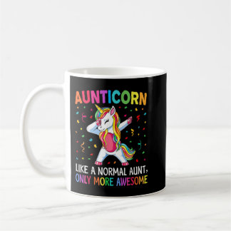 Aunticorn Like An Aunt Only Awesome Dabbing Unicor コーヒーマグカップ